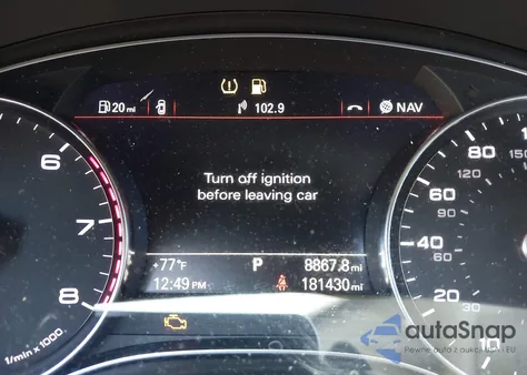 2014 Audi A6 2.0T Premium from USA, damaged, VIN WAUGFAFC7EN052009